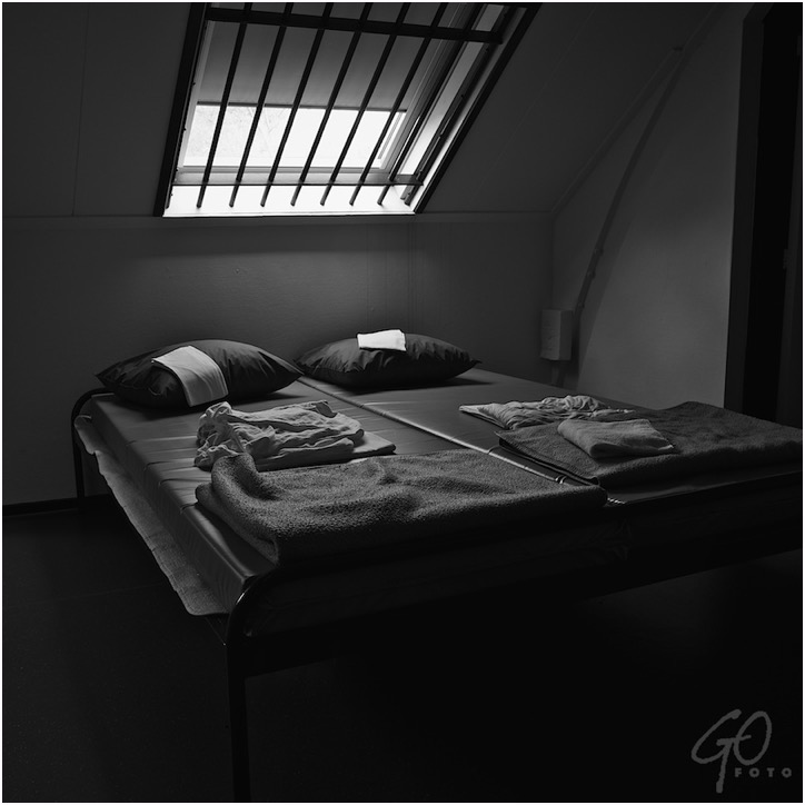 Slaapkamer in gevangenis Schutterwei