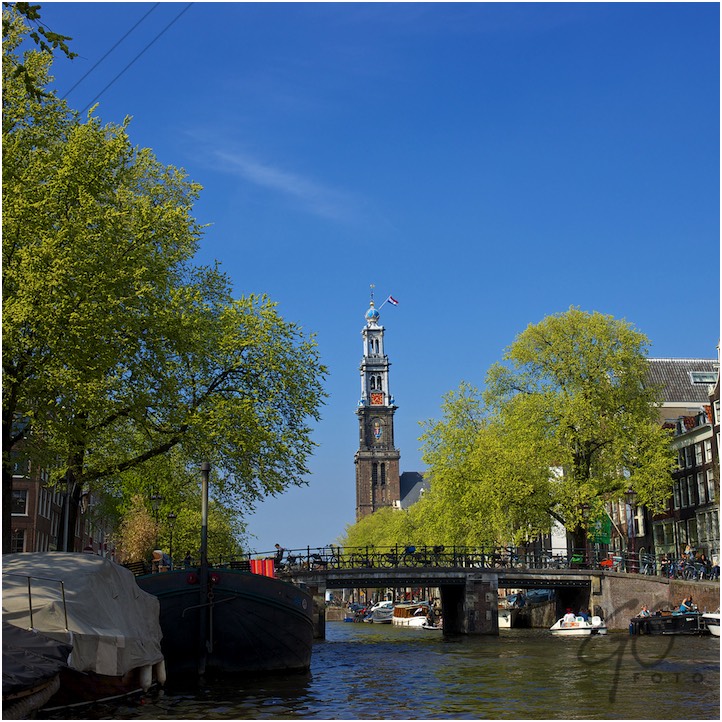 Amsterdamse grachten Westerkerk