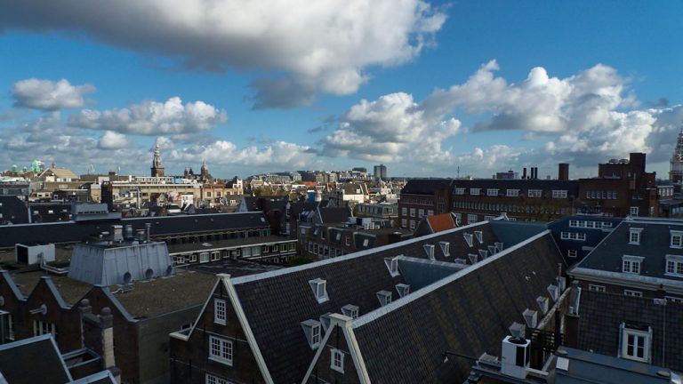 Uitzicht op de stad Amsterdam