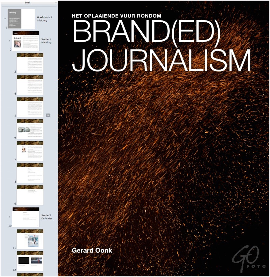 Cover van een boek over Branded Journalism