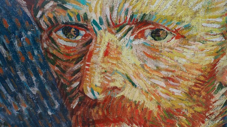 Ogen uit zelfportret van Vincent van Gogh