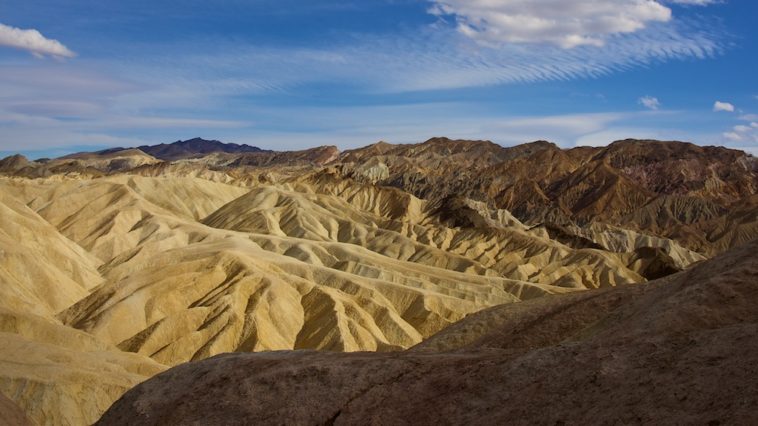 Foto van Zabriskie Point in Death Valley bij blog over vakantiefotografie